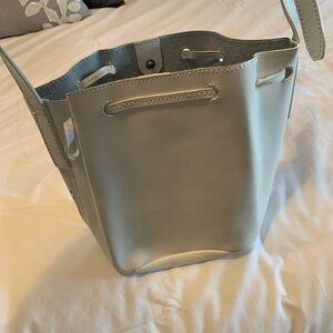 Vintage Gap Leather Shoulder Bag in off white color